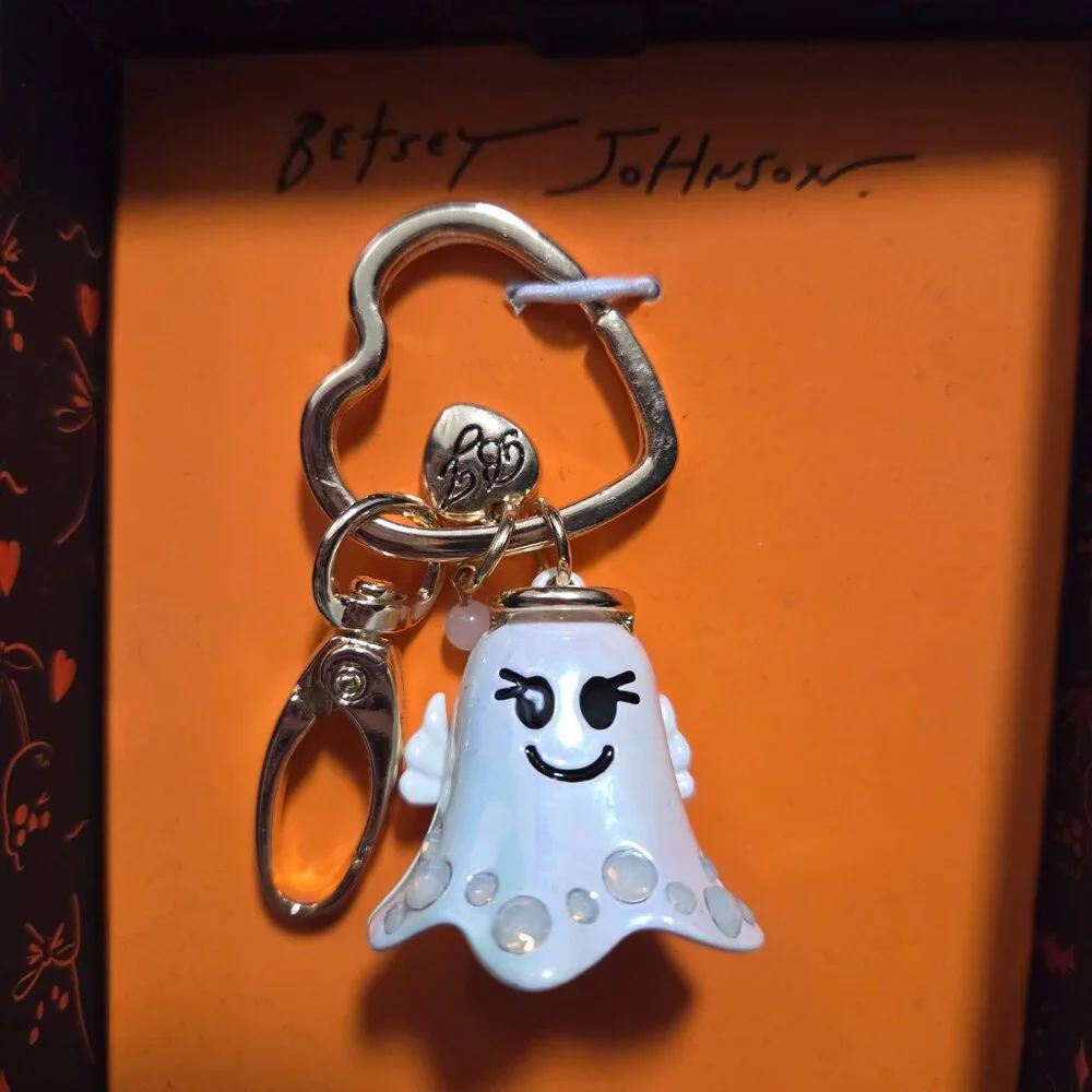 Betsey Johnson Ghost Jewelry Charm Keychain